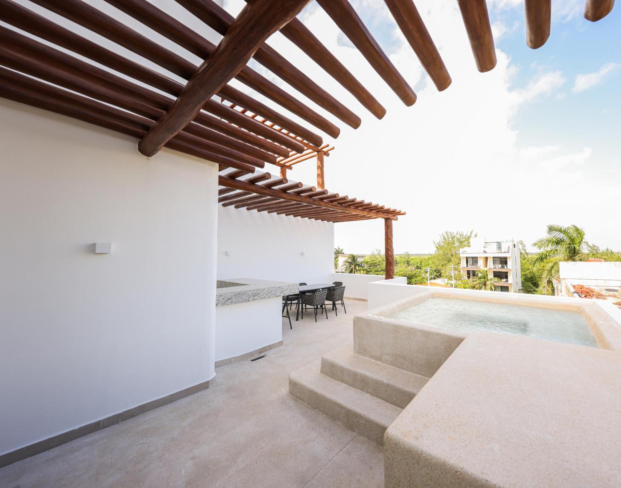 Porto Blu Apartman Puerto Morelos Kültér fotó